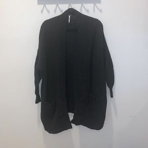 Free People heavy ribbed oversized cardigan